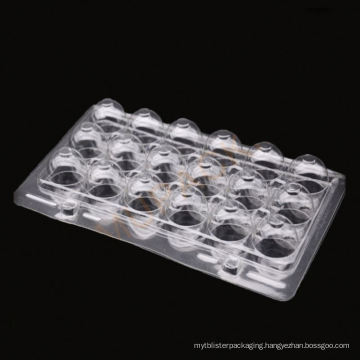 18 holes clear plastic quail egg boxes packaging / egg packing boxes